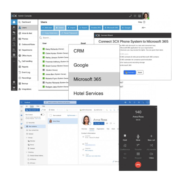 centralino cloud integrazioni crm 365 - JTP Informatica