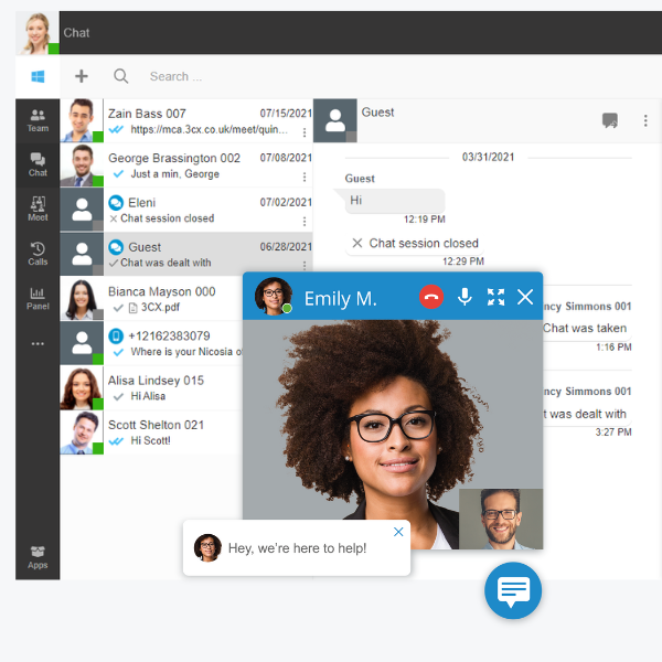 centralino cloud live chat sito web - JTP Informatica