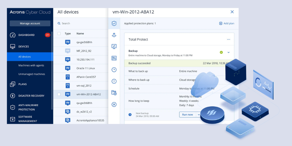 Console Acronis Backup - JTP Informatica
